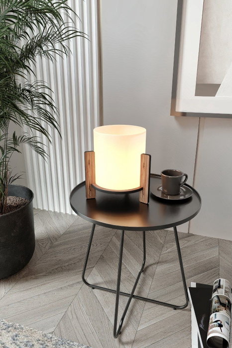 Opviq Pine Table Lamp - Walnut Opviq Pine Table Lamp - Walnut